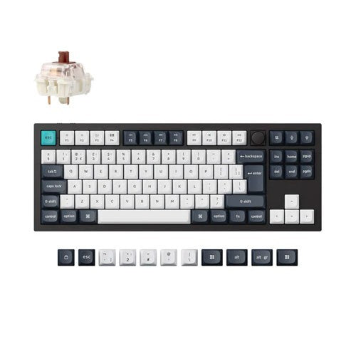 Keychron Q3 Max 80% TKL RGB Wireless Mechanical Keyboard Brown Switch