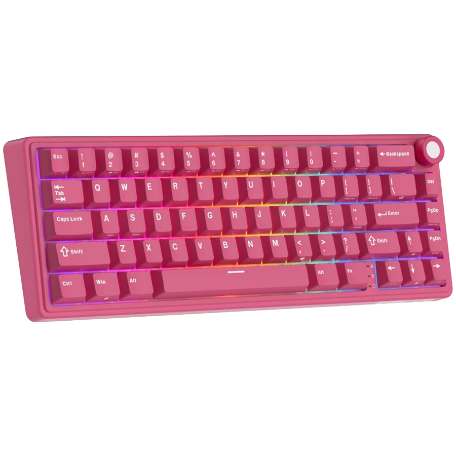 Royale Kludge R65 Berry Red / Wired / Mechanical Linear Cream Switch / Hot-Swap / RGB