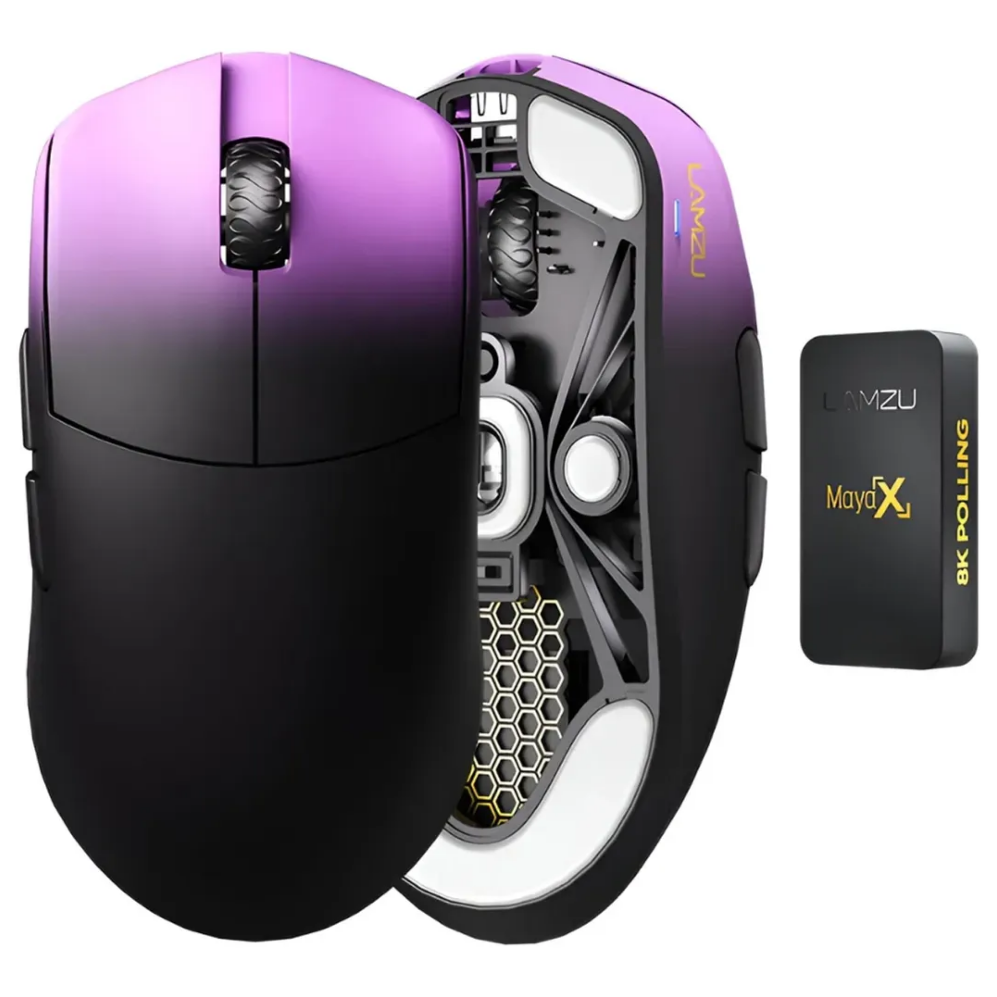 Lamza Maya X purple wireless gaming mouse