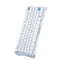 GravaStar Mercury K1 75% Wireless Mechanical Gaming Keyboard/Special Edition Opaline White/Aluminium Alloy/ Hot-Swap/Sideprint keycaps/Kalih Cherry Pink linear switches