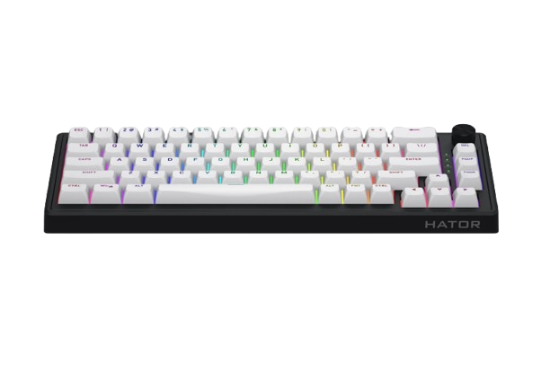 Hator Skyfall 65 wireless white Mechanical Keyboard Aurum Sterling switch(mechanical, linear)