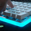 RK ROYAL KLUDGE RK918 RGB Backlit Gaming Keyboard with Large LED Sorrounding Side Lamp Red Switch White