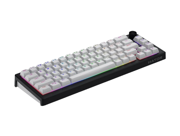 Hator Skyfall 65 wireless white Mechanical Keyboard Aurum Sterling switch(mechanical, linear)