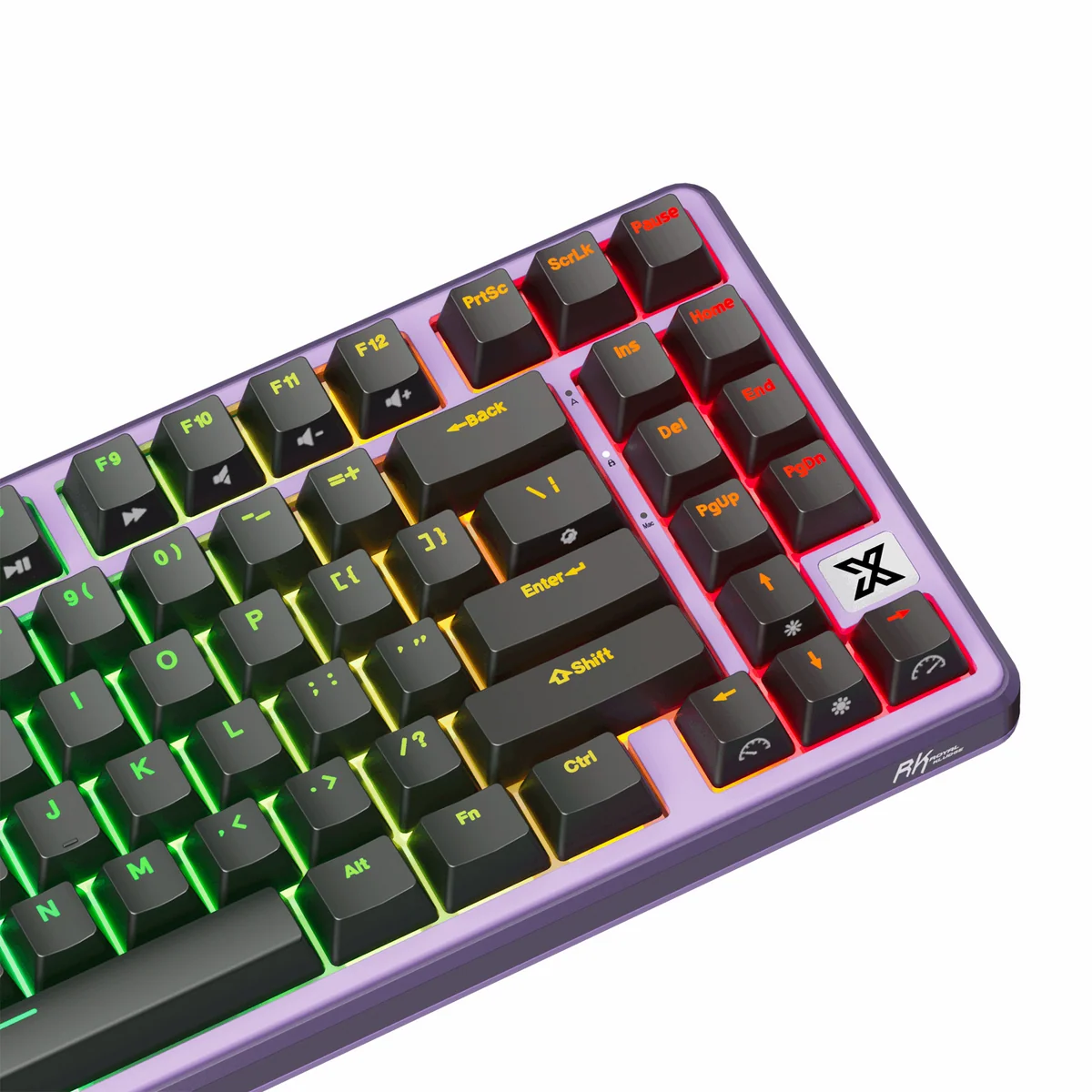 Royale Kludge RK X87 Blackberry Mousse / Wired / Mechanical Linear Creamy Switch / Hot-Swap