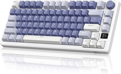 RK ROYAL KLUDGE M75 Displej i Točkić, RGB Pozadinsko Osvetljenje, Hot-Swap, Boja "Fantom", Braon Prekidač