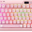 KZZI K75 PRO Sakura Pink RGB Lighting 75% Wireless (Moment Linear Switch)