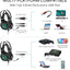 RK E9000 Headphone with Mic Noise Cancelling RGB Lights 7.1 Surround Sound for (Black)