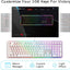 RK ROYAL KLUDGE RK918 RGB Backlit Gaming Keyboard with Large LED Sorrounding Side Lamp Red Switch White