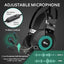 RK E9000 Headphone with Mic Noise Cancelling RGB Lights 7.1 Surround Sound for (Black)