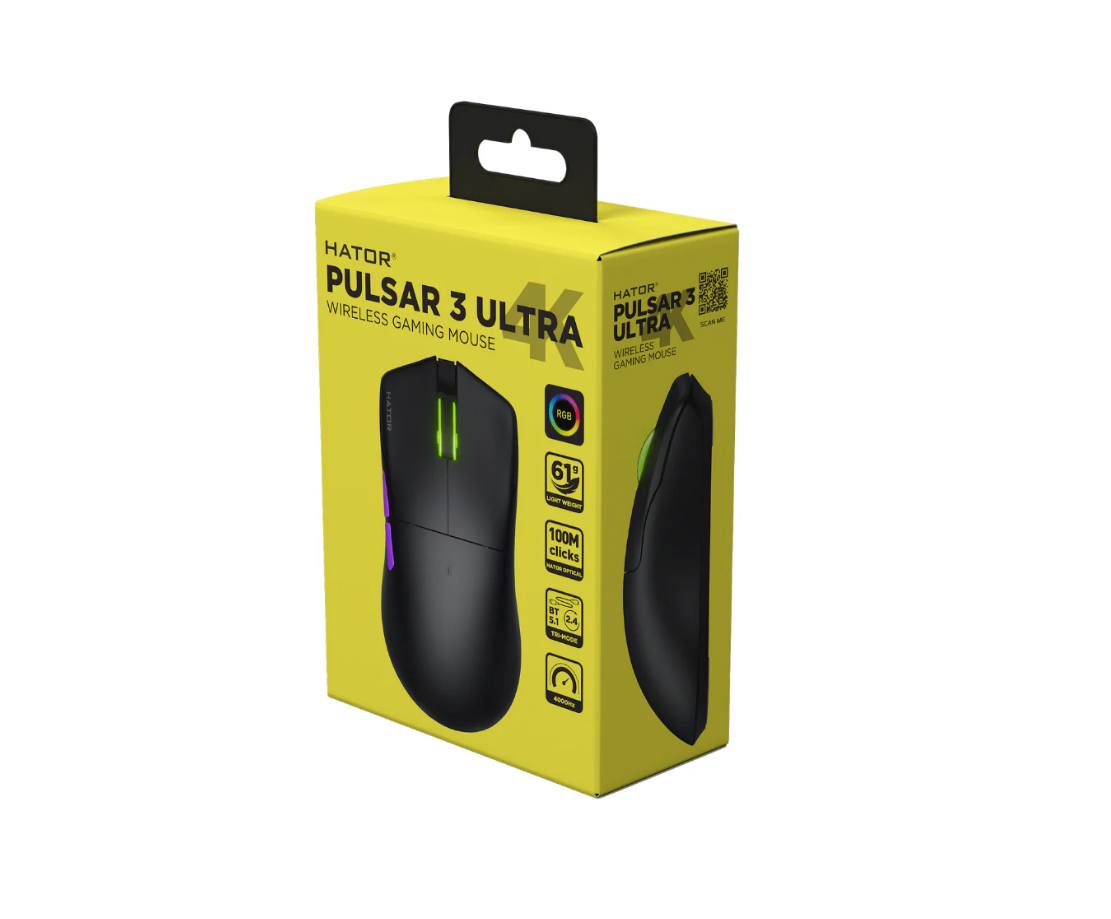 Hator Pulsar 3 Ultra 4k Wireless gaming mouse