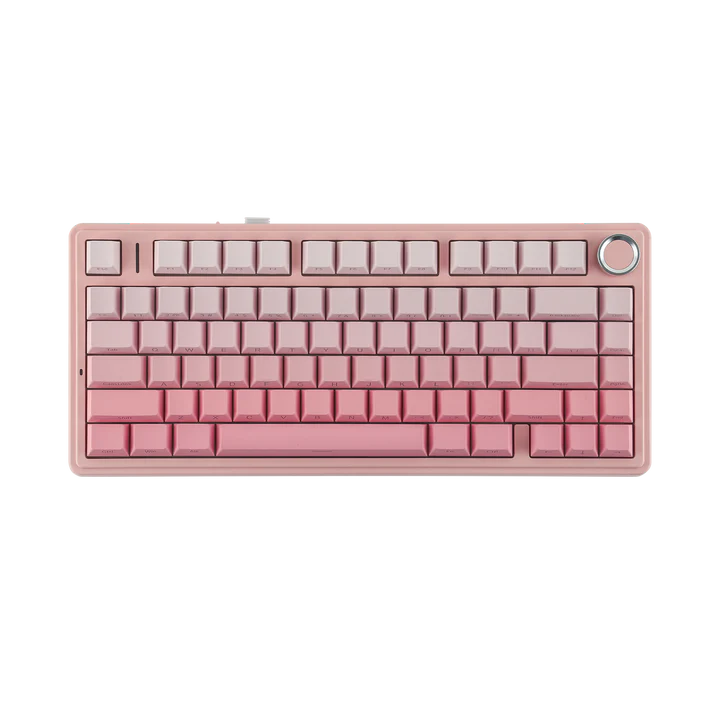 Aula F75 Gradient pink RGB HOT SWAP Wireless Shine throught keycapovi Dream Sakura Switch