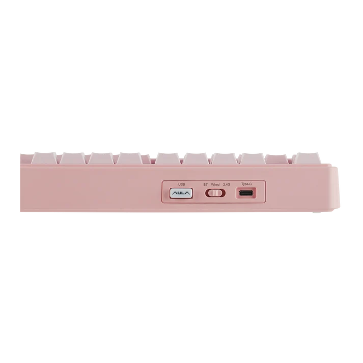 Aula F75 Gradient pink RGB HOT SWAP Wireless Shine throught keycapovi Dream Sakura Switch