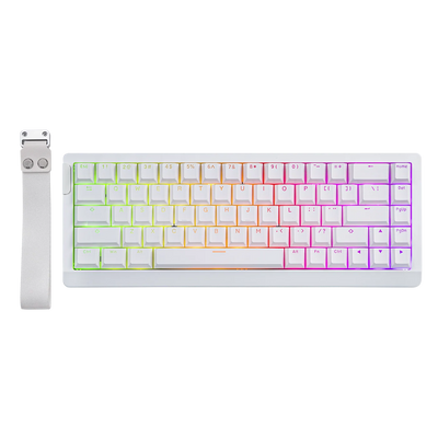 Epomaker HE68 Lite White Clear Magnetic Switch 0.01mm Fast Trigger · 8000Hz polling BT i žično