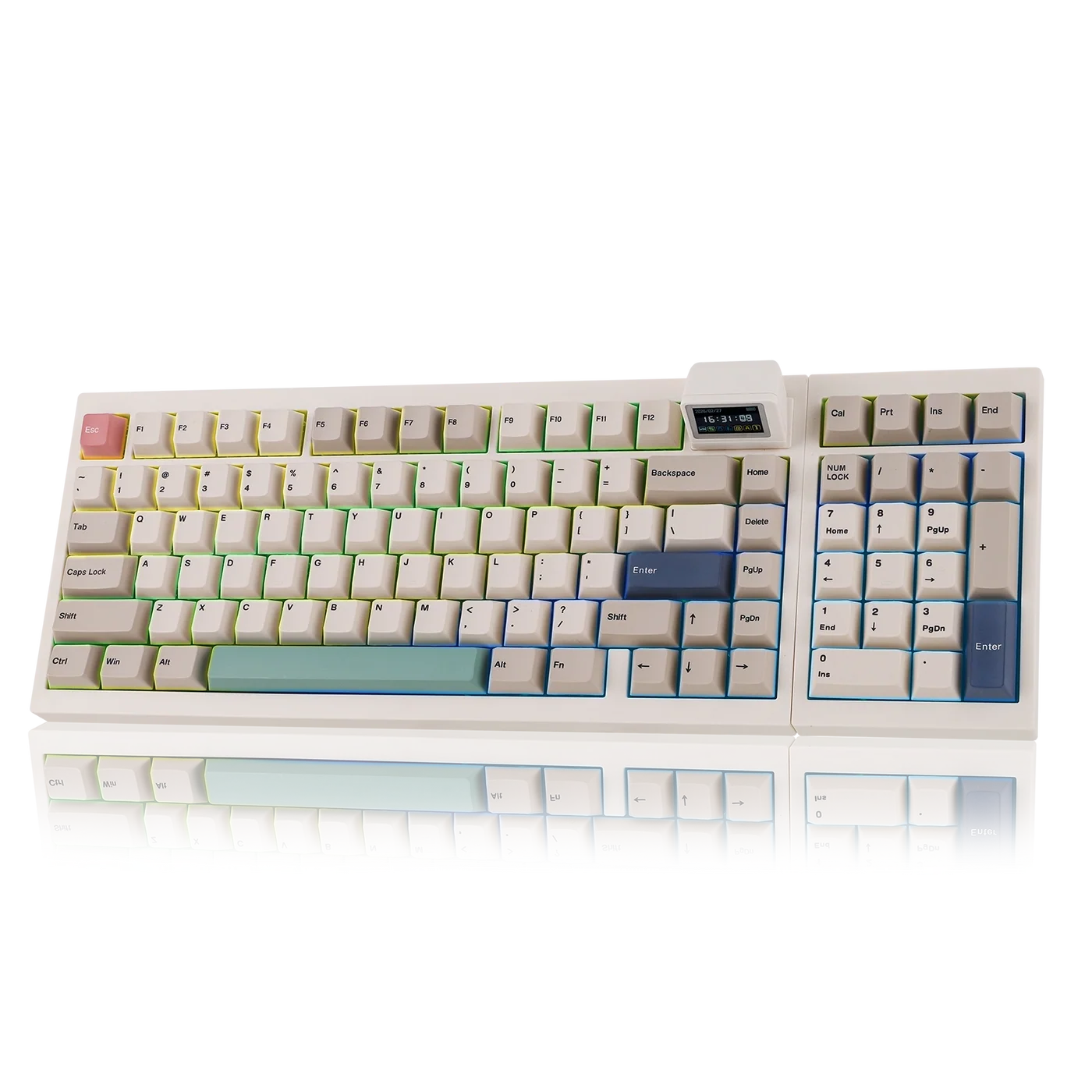 Epomaker RT98 Retro White Right hand Creamy Jade Switch