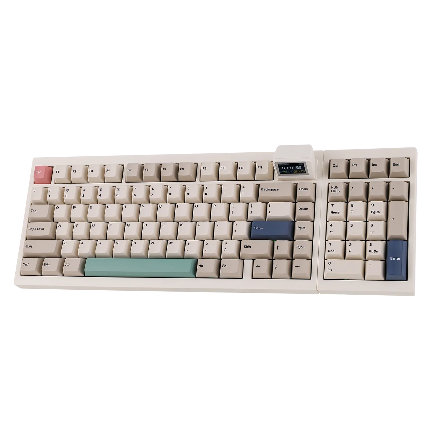 Epomaker RT98 Retro White Right hand Creamy Jade Switch