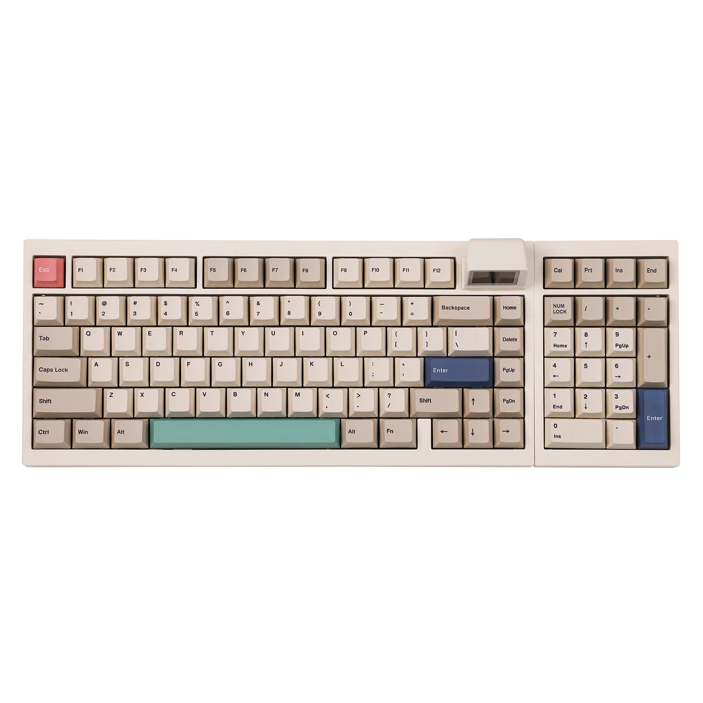Epomaker RT98 Retro White Right hand Creamy Jade Switch