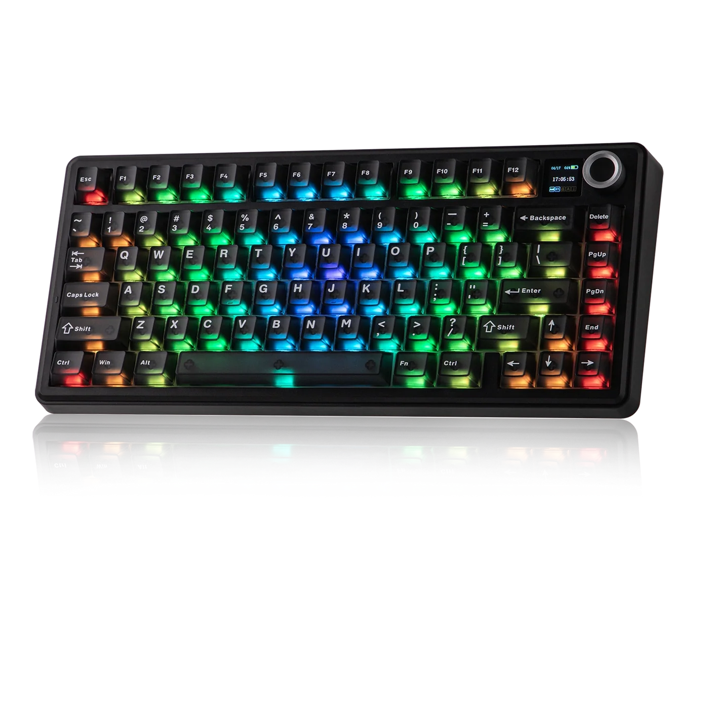 Aula  F75 Max Black Transparent Reaper Switch Hot Swap Wireless Bežična