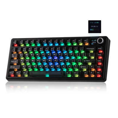 Aula  F75 Max Black Transparent Reaper Switch Hot Swap Wireless Bežična