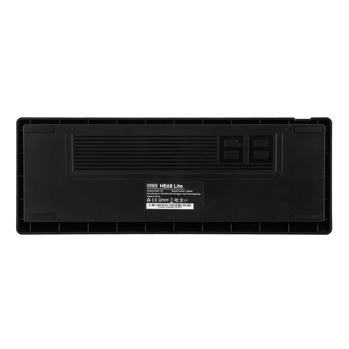 Epomaker HE68 Lite Black Clear Magnetic Switch 0.01mm Fast Trigger · 8000Hz polling