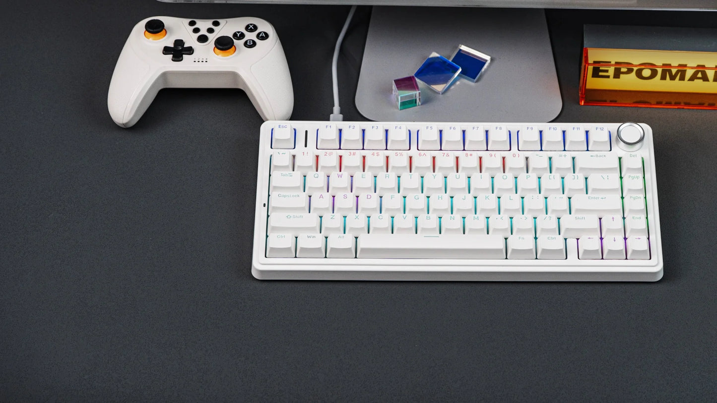 Aula X Epomaker F75 Wired Crna Black Outemu Red Switch Žična Hot Swap RGB