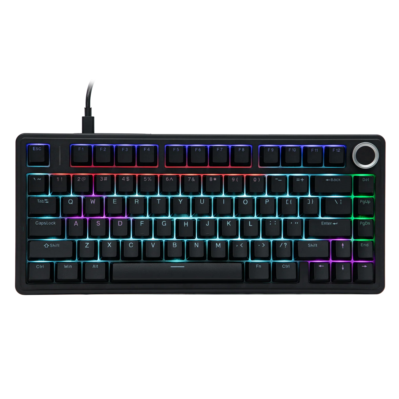 Aula X Epomaker F75 Wired Crna Black Outemu Red Switch Žična Hot Swap RGB