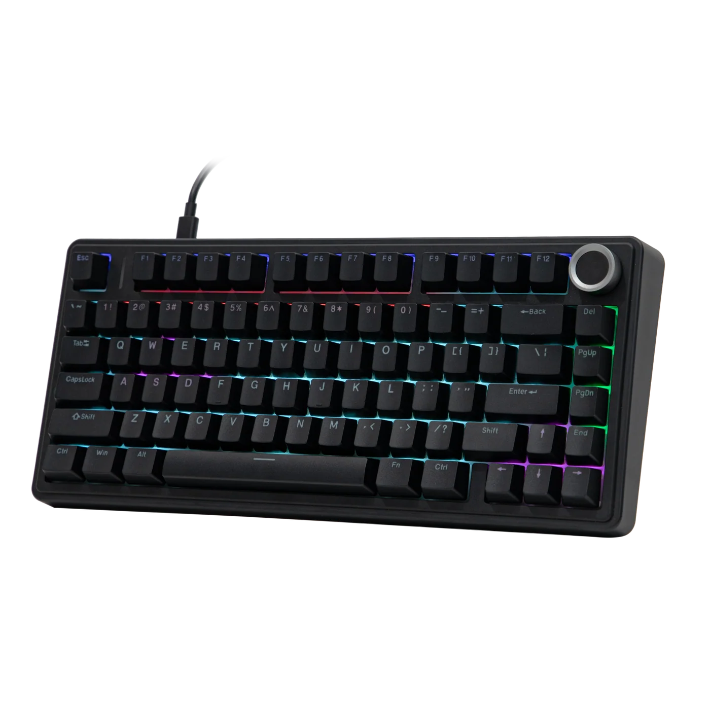 Aula X Epomaker F75 Wired Crna Black Outemu Red Switch Žična Hot Swap RGB