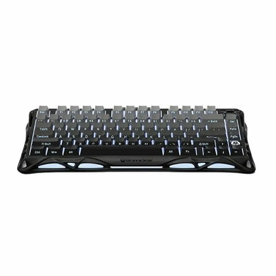 GravaStar Mercury K1 75% Wireless Mechanical Gaming Keyboard Gradient Black/Aluminium Alloy/ Hot-Swap/Sideprint, shine-through keycaps/Linear switches