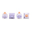 Epomaker Wisteria Switches Set Tactile - 30pcs