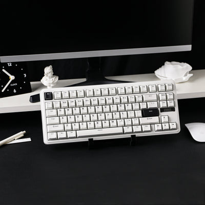 EPOMAKER TH85 White Black Milk Blue Switch