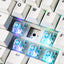 EPOMAKER TH85 White Black Milk Blue Switch