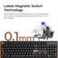 Keychron K4H-Q1 White / Wireless / Hot-swap / Hall Effect Magnetic keyboard / RGB / Gateron Double-Rail Magnetic Nebula Switch