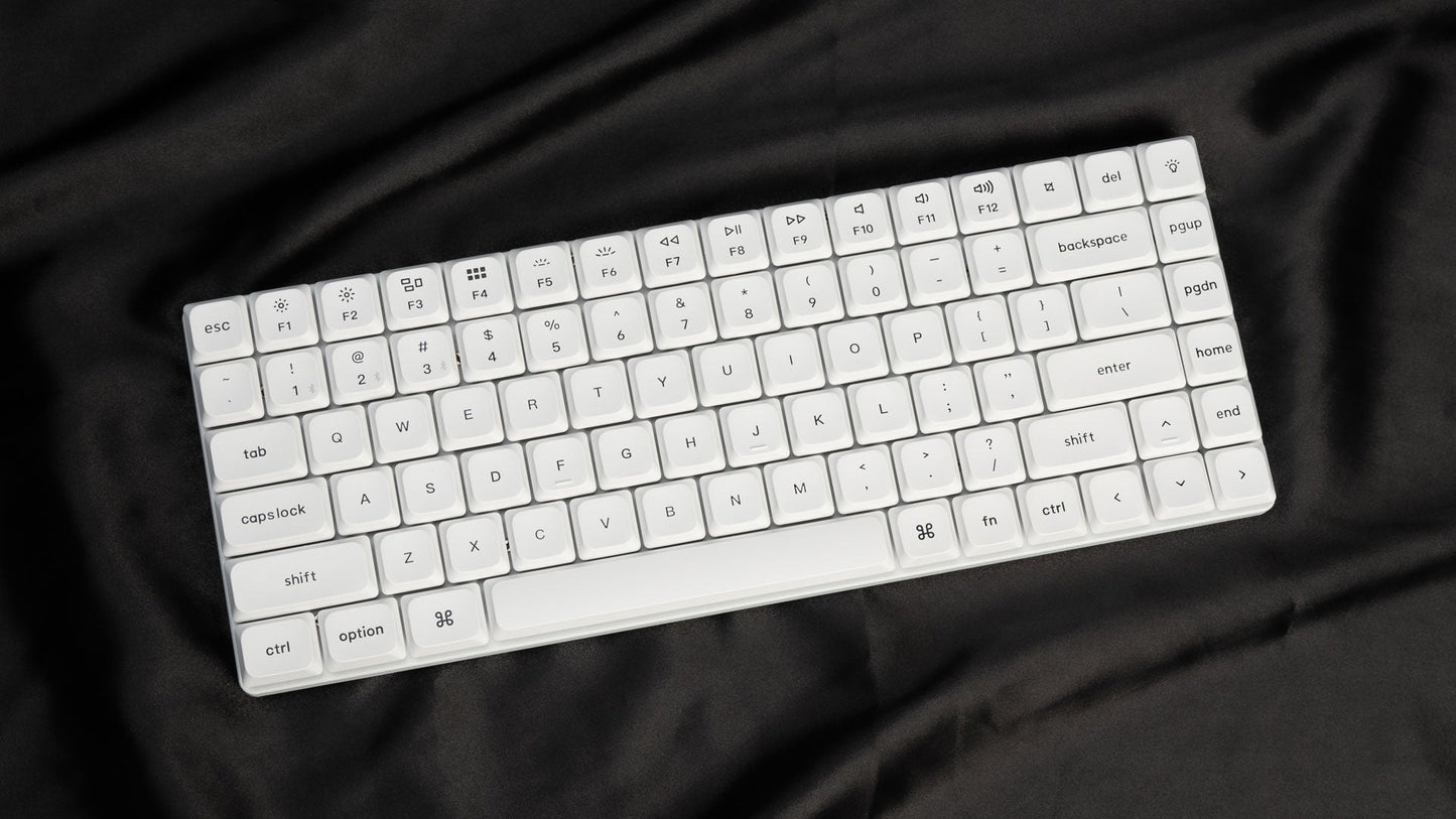 Keychron K3 Pro QMK/VIA Wireless Custom Mechanical Keyboard White backlight red switch