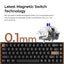 Keychron K6 HE K6H-Q1 White / Wireless / Hot-swap / Hall Effect Magnetic keyboard / RGB / Gateron Double-Rail Magnetic Nebula Switch