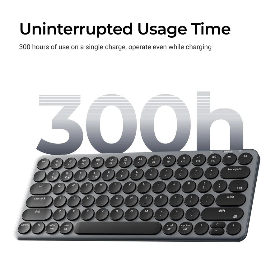 Keychron B3P-K1 Space Gray / Wireless / Ultra-slim keyboard