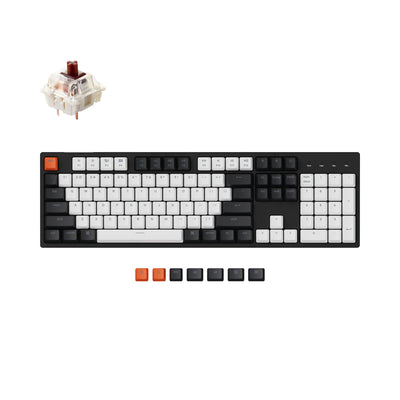 Keychron C2 ANSI Full Size-Brown Swich White Led-Gateron G Pro Wired Normal Profile