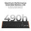 Keychron K1 Ultra 8K K1U-H3 Black / Wireless / Hot-swap / 8k Pooling Rate / Mechanical keyboard / RGB / Keychron Milk Pom Switch - Brown