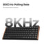 Keychron K3 Ultra 8K K3U-H3 Black / Wireless / Hot-swap / 8k Pooling Rate / Mechanical keyboard / RGB / Keychron Milk POM Brown Switch