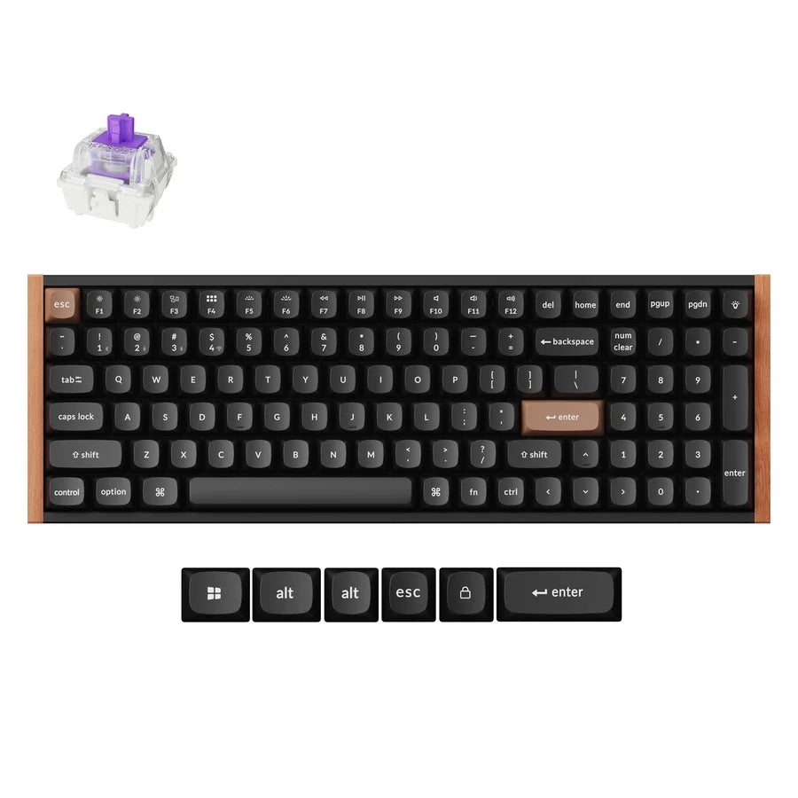 Keychron K4 HE K4H-F1 Black / Wireless / Hot-swap / Hall Effect Magnetic keyboard / RGB / Gateron Double-Rail Magnetic Nebula Switch