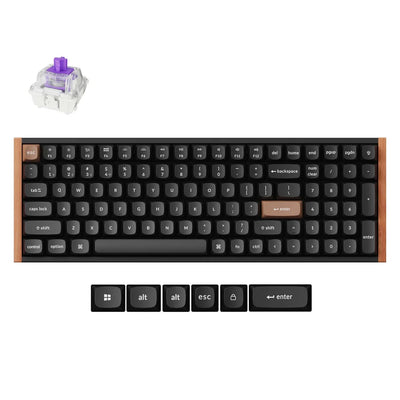 Keychron K4 HE K4H-F1 Black / Wireless / Hot-swap / Hall Effect Magnetic keyboard / RGB / Gateron Double-Rail Magnetic Nebula Switch