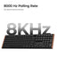 Keychron K5 Ultra 8K K5U-H3 Black / Wireless / Hot-swap / 8k Pooling Rate / Mechanical keyboard / RGB / Keychron Milk POM Switch - Brown