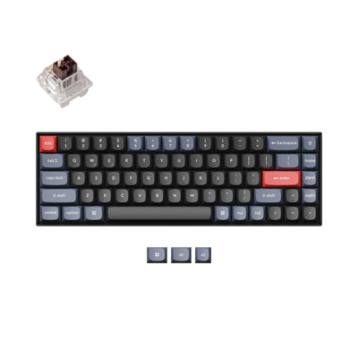 Keychron K6 Pro ANSI 65% Layout Assembled-Brown Swich White Led Hot-Swap Gateron G pro Mechanical Wirless Normal Profile Keyboard