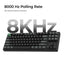Keychroun K8 Ultra 8K K8U-J3 Black / Wireless / Hot-swap / 8k Pooling Rate / Mechanical keyboard / RGB / Keychron Apex Switch - Brown