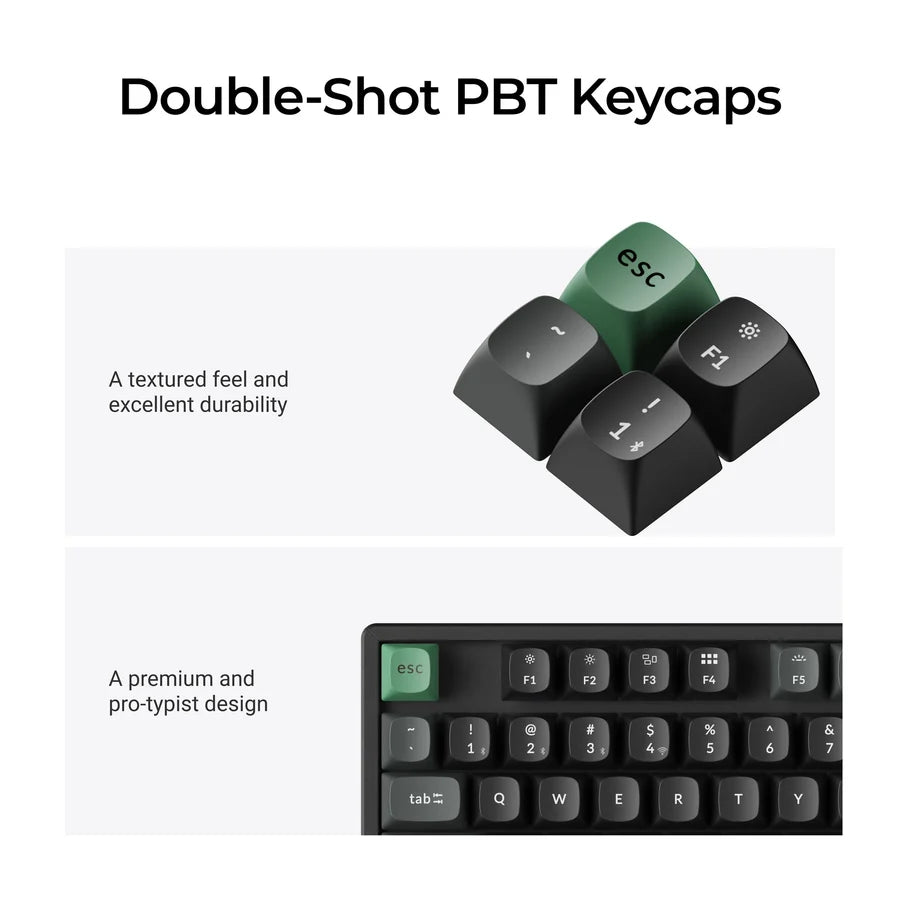 Keychroun K8 Ultra 8K K8U-J3 Black / Wireless / Hot-swap / 8k Pooling Rate / Mechanical keyboard / RGB / Keychron Apex Switch - Brown