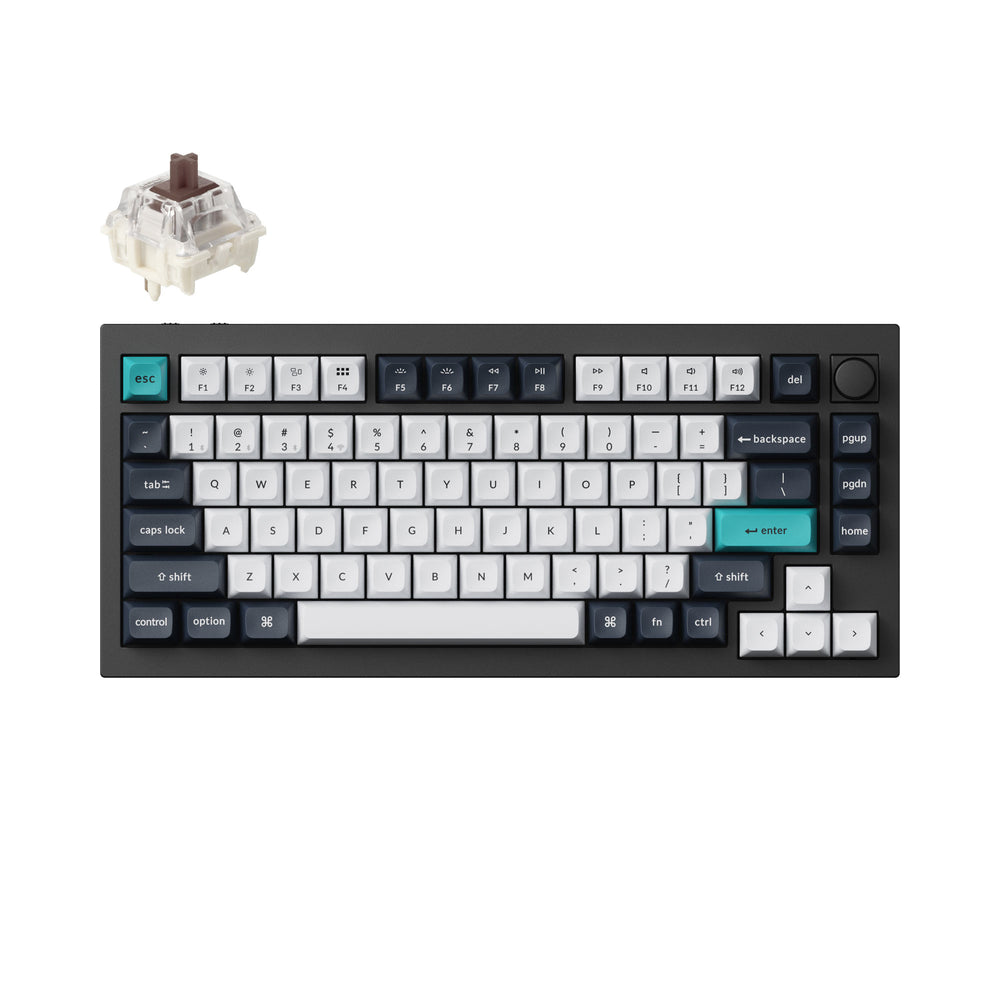 Keychron Q1 Max QMK/VIA Wireless Custom Mechanical Keyboard Brown Switch