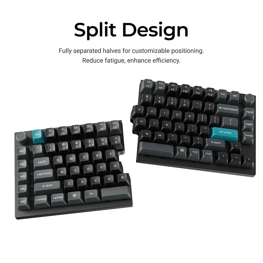 Keychron Q11 Ultra 8K  Wireless Q11U-M1 Black / Wireless / Hot-swap / 8k Pooling Rate / Mechanical keyboard / RGB / Keychron Silk POM Switch - Red