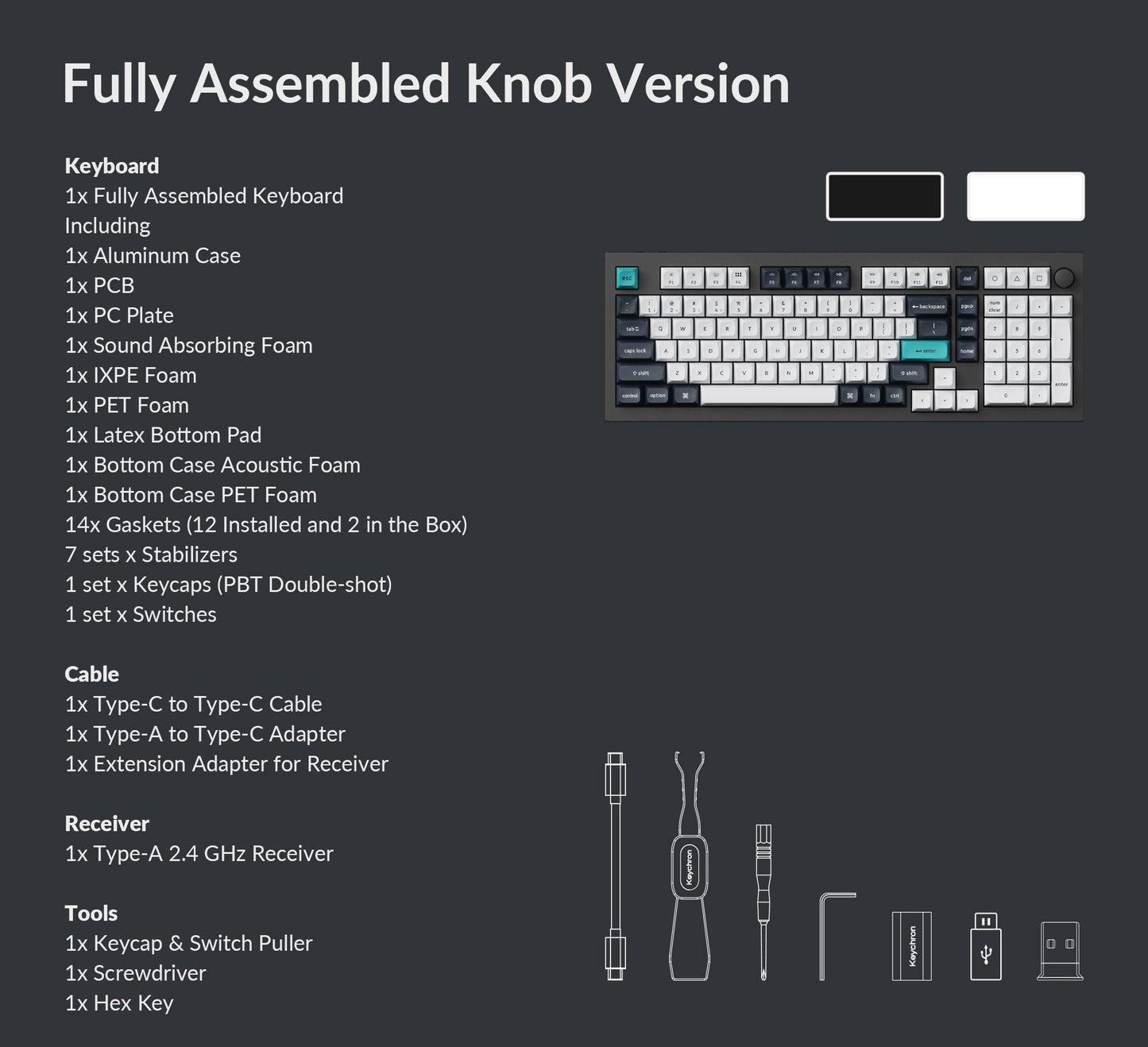 Keychron Q5 Max QMK/VIA Wireless Custom Mechanical Keyboard Banana Switch