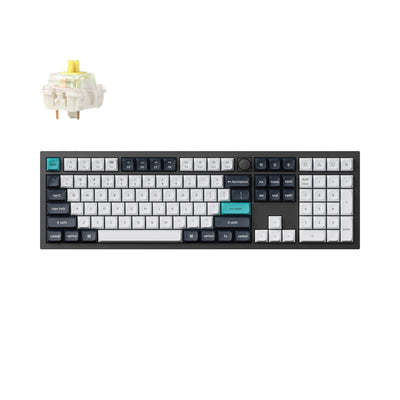 Keychron Q6 Max ANSI Carbon Black Full Assembled Knob Banana Switch RGB Hot-Swap Gateron Jupiter Wireless