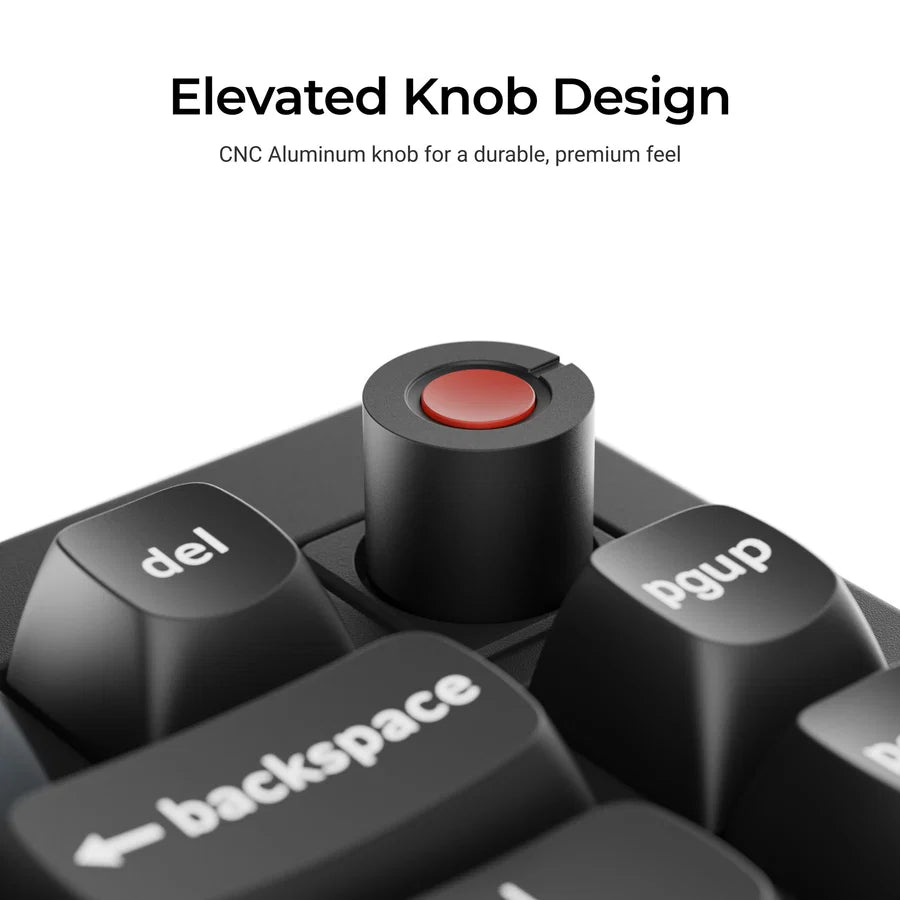 Keychron V1 8K V1W-D4 Black / Wired / Hot-swap / 8k Pooling Rate / Mechanical keyboard / RGB / Keychron Super Banana Switch