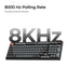 Keychron V5 8K QMK V5W-D3 Black / Wired / Hot-swap / 8k Pooling Rate / Mechanical keyboard / RGB / Keychron Super Brown Switch