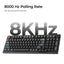 Keychron V5 Ultra 8K V5U-D3 Black / Wireless / Hot-swap / 8k Pooling Rate / Mechanical keyboard / Keychron Silk POM Switch - Brown